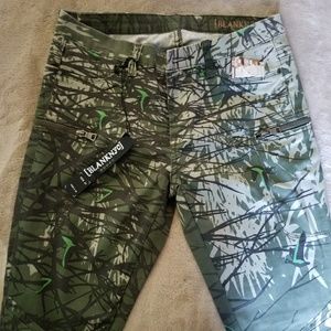***BLANKNYC CAMO MOTO SKINNY PANT JEANS***